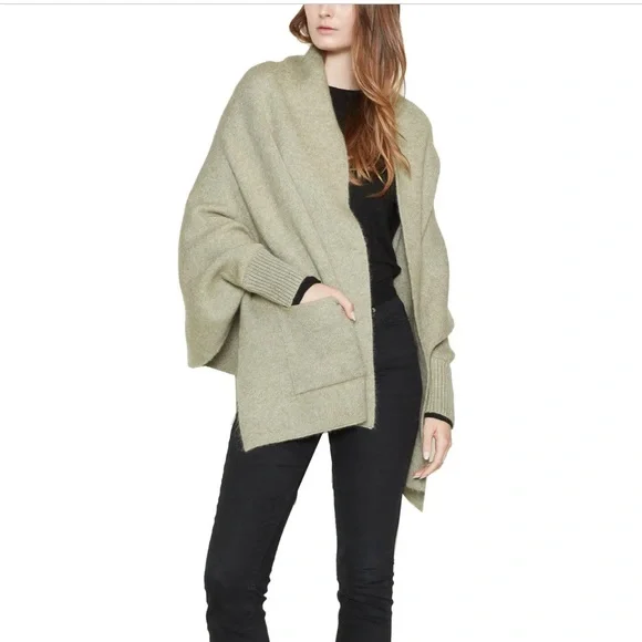 Look By M New York Wrap sweater with Sleeves. One Size - Picture 10 of 10